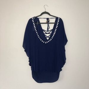 NWT Francesca’s Pom Pom Dress